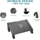 1PC Adjustable Office Foot Rest Pedal Stool Sofa Leg Support for Home or Desk Use - Grey