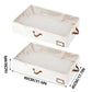 Under Bed Storage Bag 2PCS Foldable Wardrobe Clothes Quilt Organiser 80x45x15cm