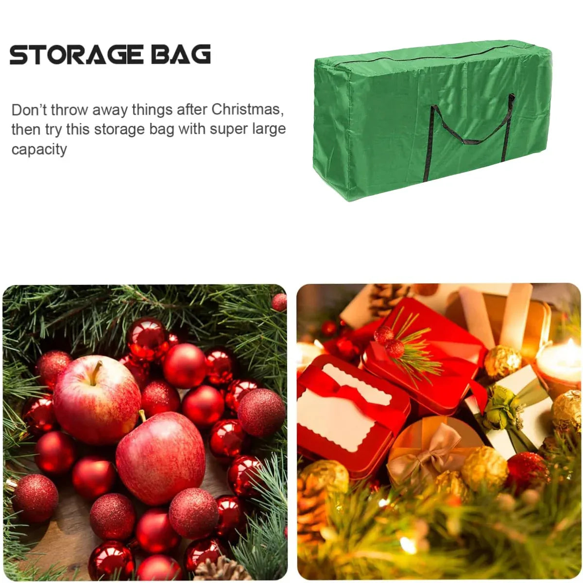 Extra Large Heavy Duty Storage Bag Waterproof Garden Furniture Cover Organizer - 122cm x 39cm x 55cm