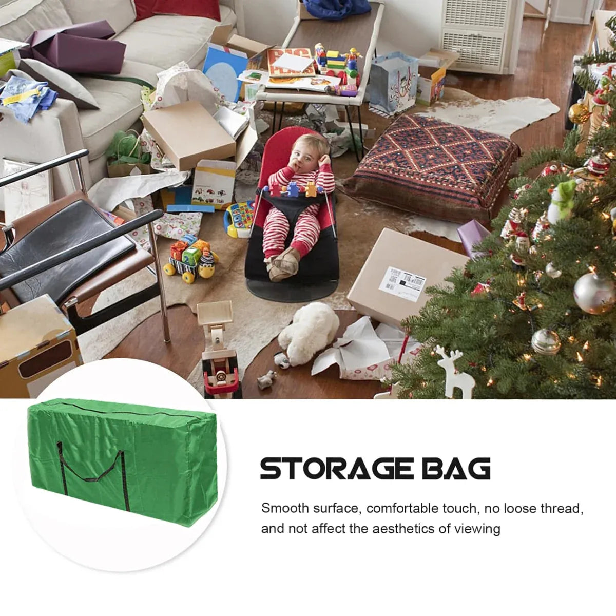 Extra Large Heavy Duty Storage Bag Waterproof Garden Furniture Cover Organizer - 122cm x 39cm x 55cm
