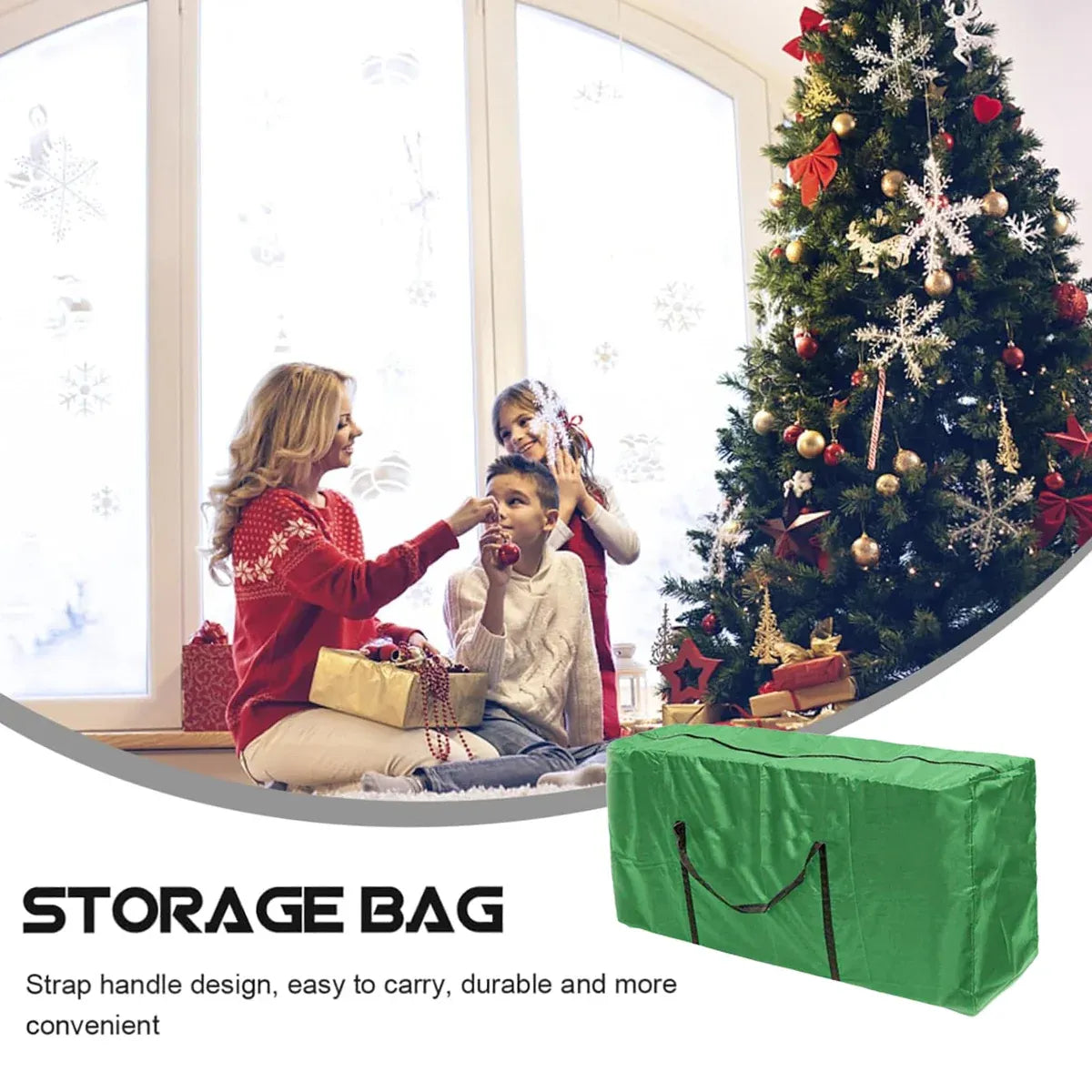 Extra Large Heavy Duty Storage Bag Waterproof Garden Furniture Cover Organizer - 122cm x 39cm x 55cm