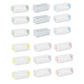 3PCS Clear Plastic Desktop Storage Box 2 Layer Holder DIY Stationery Pencil Case - Yellow