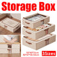 Home Foldable Under Bed Storage Box Clothes Shoes Bedding Dustproof Space Saving - M