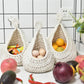 Cotton Rope Woven Storage Basket Wall Mount Fruit Vegetable Organizer Container - Max