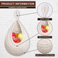 Cotton Rope Woven Storage Basket Wall Mount Fruit Vegetable Organizer Container - Max