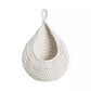 Cotton Rope Woven Storage Basket Wall Mount Fruit Vegetable Organizer Container - Mini
