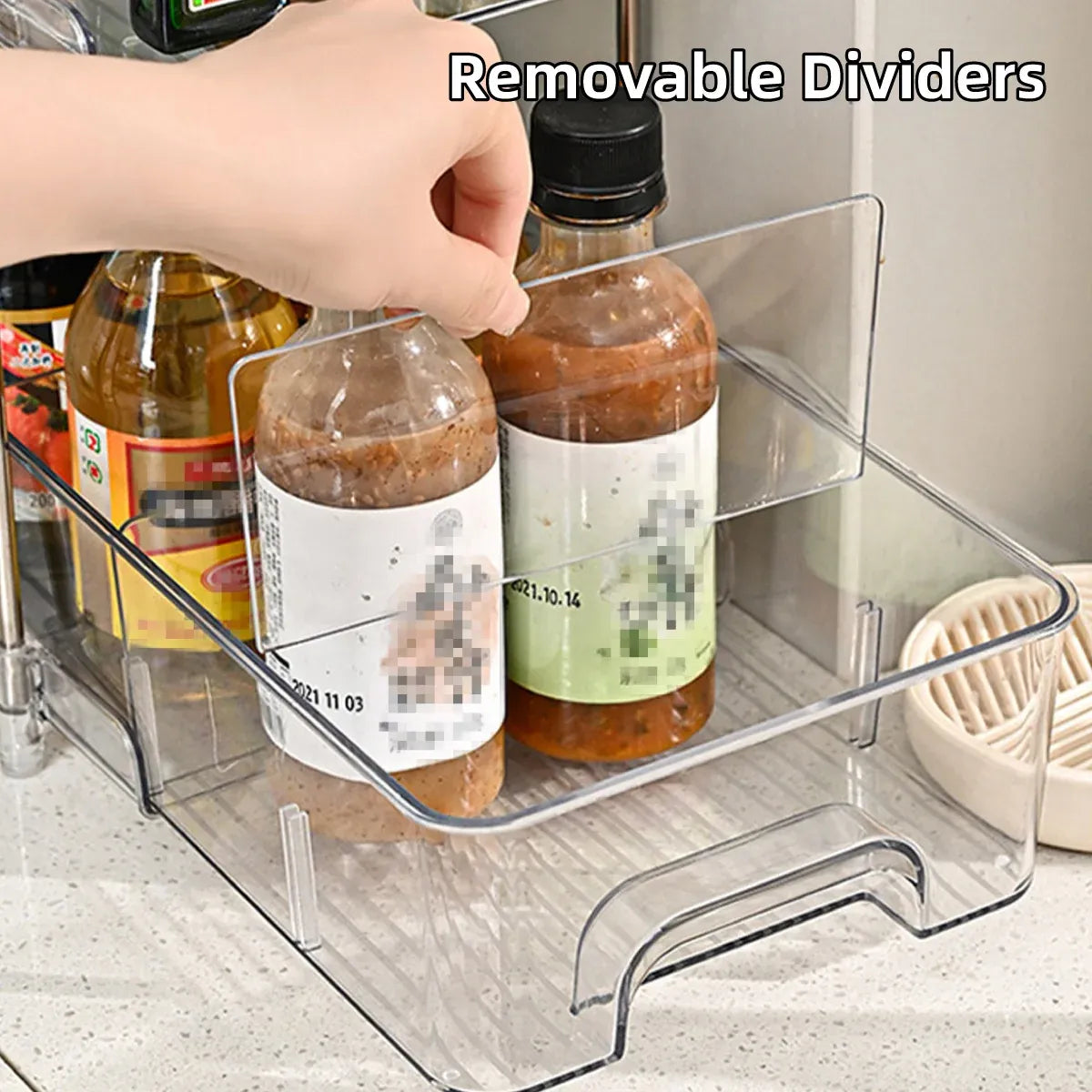 3 Layer Transparent Storage Rack Multi Functional Organiser Shelf Clear for Home