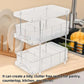 3 Layer Transparent Storage Rack Multi Functional Organiser Shelf Clear for Home