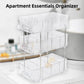 3 Layer Transparent Storage Rack Multi Functional Organiser Shelf Clear for Home
