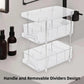 3 Layer Transparent Storage Rack Multi Functional Organiser Shelf Clear for Home