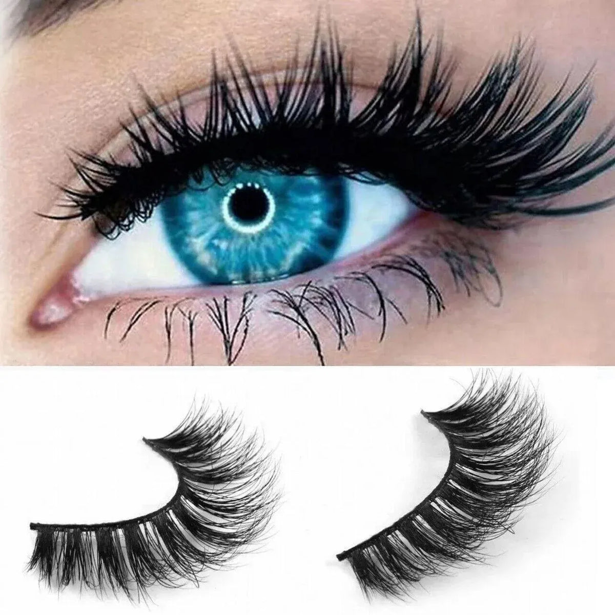 5 Pairs 3D Thick Mink Fake False Eyelashes Natural Long Wispy Makeup Lashes Au - 3D-51