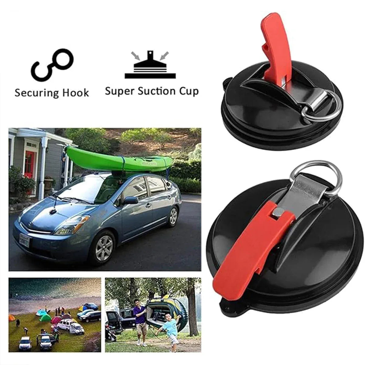 Suction Cup Anchor Holder 4pcs Multifunctional Wall Mount Household Vacuum Hooks