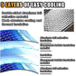 1-Piece Blue 145 x 69 cm Folding Windscreen Sunshade