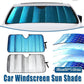 1-Piece Blue 145 x 69 cm Folding Windscreen Sunshade