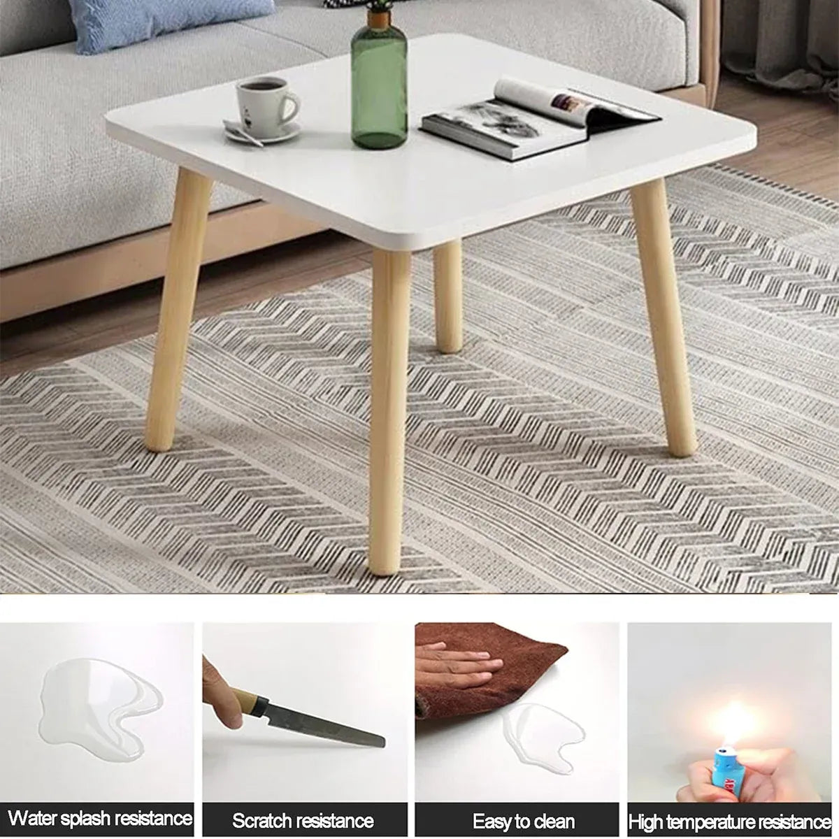 40x50cm Small Table Home Balcony Table Simple Small Square Table Side Table