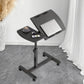 Bedside Table Mobile Height Adjustable Rotatable with Wheels Sturdy Durable