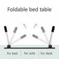 Laptop Bed Table Foldable Lap Standing Desk with Cup Slot for Indoor Picnic Tray - White