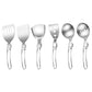 6PCS Camping Kitchenware Set Portable Folding Cooking Spoon Colander Spatula