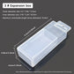 20PCS Mini Transparent Storage Box Telescopic Multi Purpose Clear Home Office - 5.8x5.8x2cm