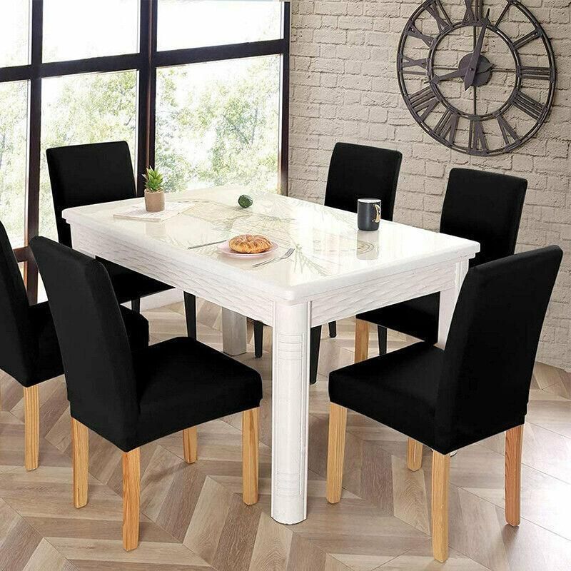 6X Stretch Chair Cover Seat Covers Spandex Washable Banquet Wedding Party Decora - Lake Blue