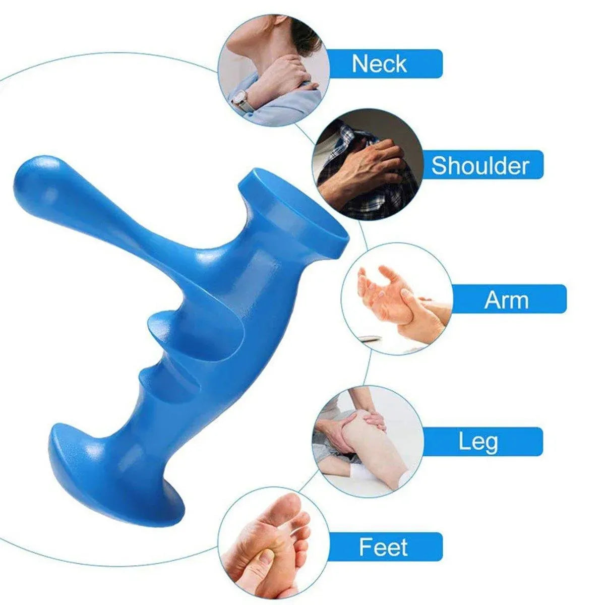 2PCS Acupoint Thumb Massager Trigger Point Muscle Pressing Rehabilitation Tool