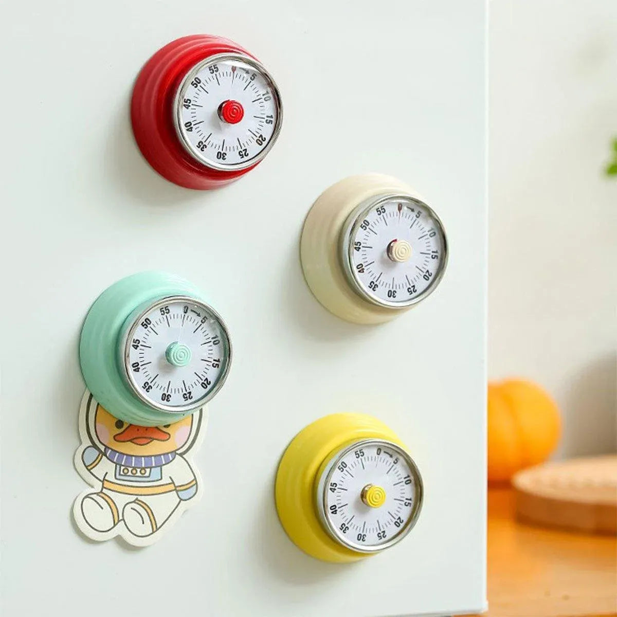 60 Minutes Visual Analog Timer Countdown Clock Time Management Kitchen Tool - Green