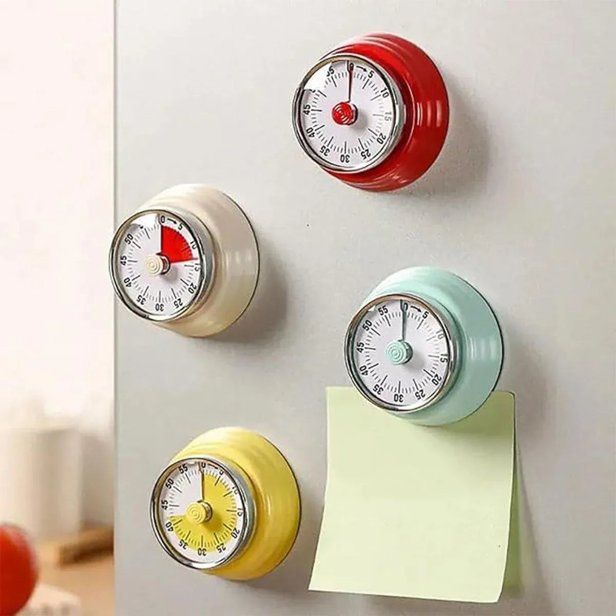 60 Minutes Visual Analog Timer Countdown Clock Time Management Kitchen Tool - Green