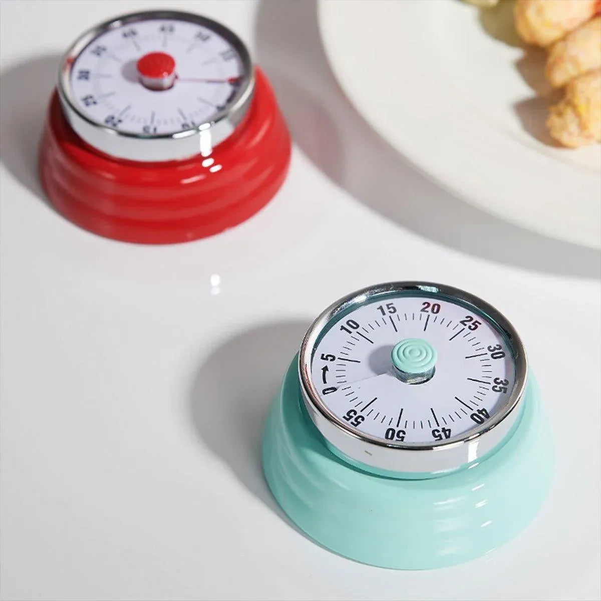 60 Minutes Visual Analog Timer Countdown Clock Time Management Kitchen Tool - Green