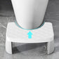 Toilet Stool Anti-Slip Bathroom Footstool for Home Use with Stable Support Design - White