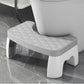 Toilet Stool Anti-Slip Bathroom Footstool for Home Use with Stable Support Design - White