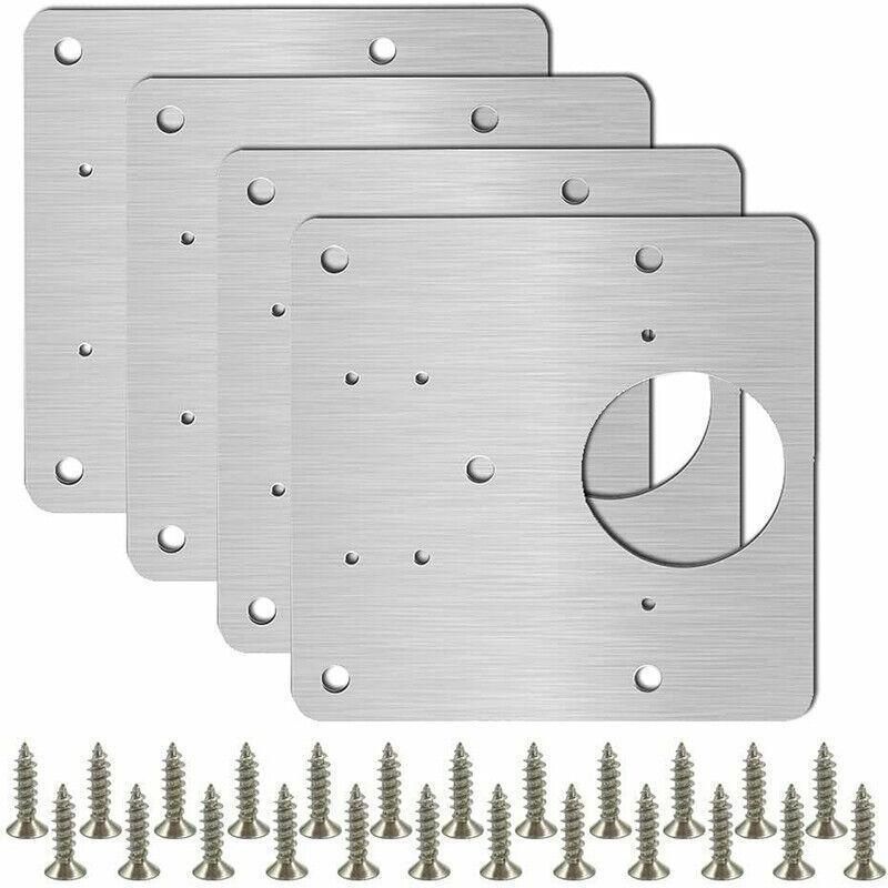 Hinge Repair Plate Rust Resistant Steel Furniture Cupboard Repair Mount Tool Au