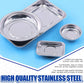5PCS Stainless Steel Tool Tray Storage Set with Strong Iron-Grip Sturdy for Garage Workshop