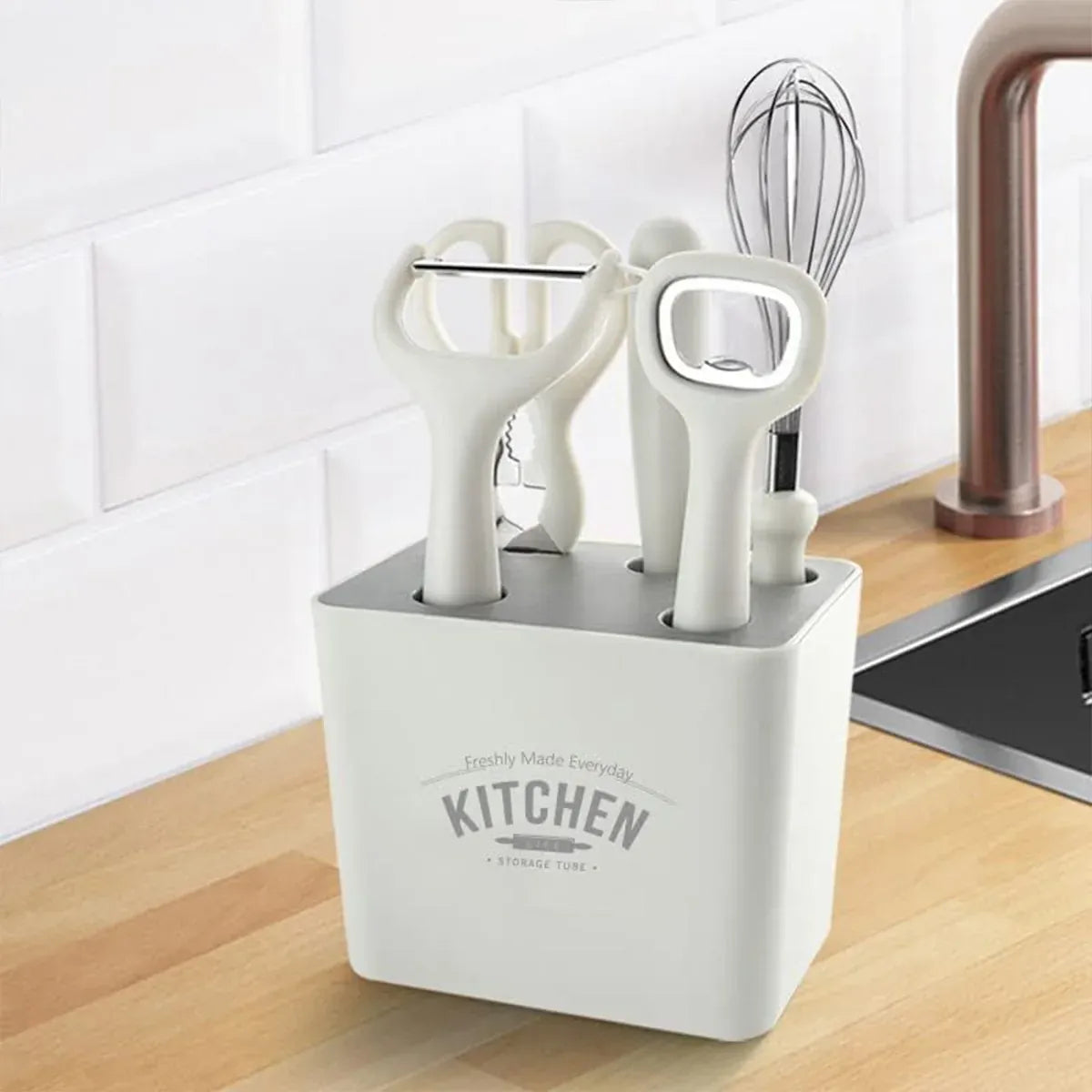 6PCS Kitchen Tool Set Stainless Steel Durable Safe for Home Kitchen Cooking