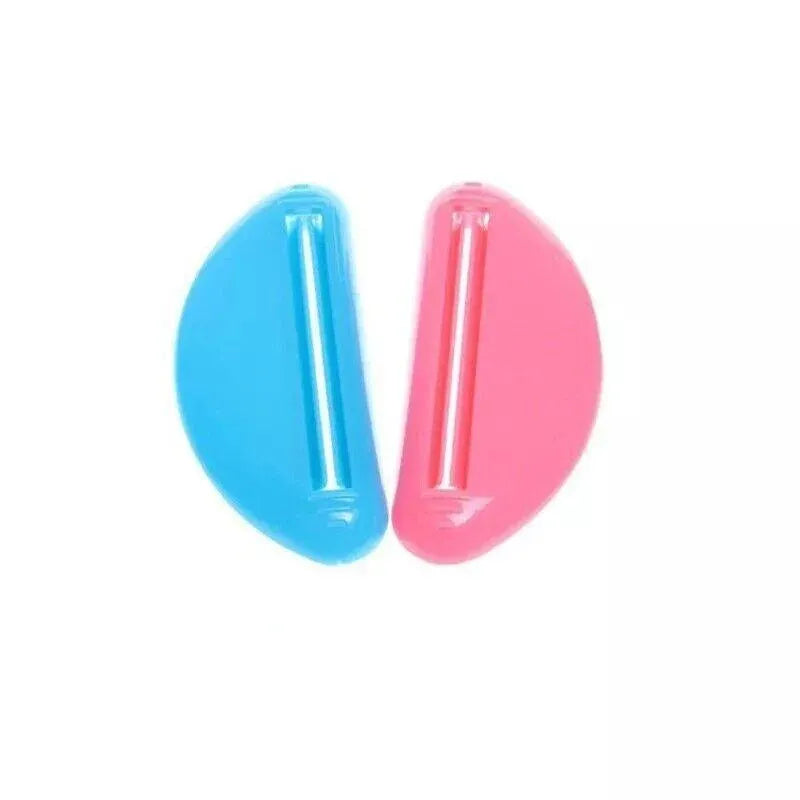 2Pcs Plastic Toothpaste Tube Squeezer Cream Dispenser Press Rolling Roller Tool