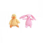 Squeaky Dog Toy Plush Chew Rope Pet Puppy Toys with Squeaker Crinkle for Teething - Pink Chicken