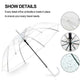 Clear Transparent Umbrella Long Handle Auto Open PVC Rain Parasol 71cm