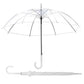 Clear Transparent Umbrella Long Handle Auto Open PVC Rain Parasol 71cm