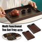 Bamboo Tea Tray Rectangular Tea Table Walnut Colour Fruit Bread Serving Plate - 28-20cm