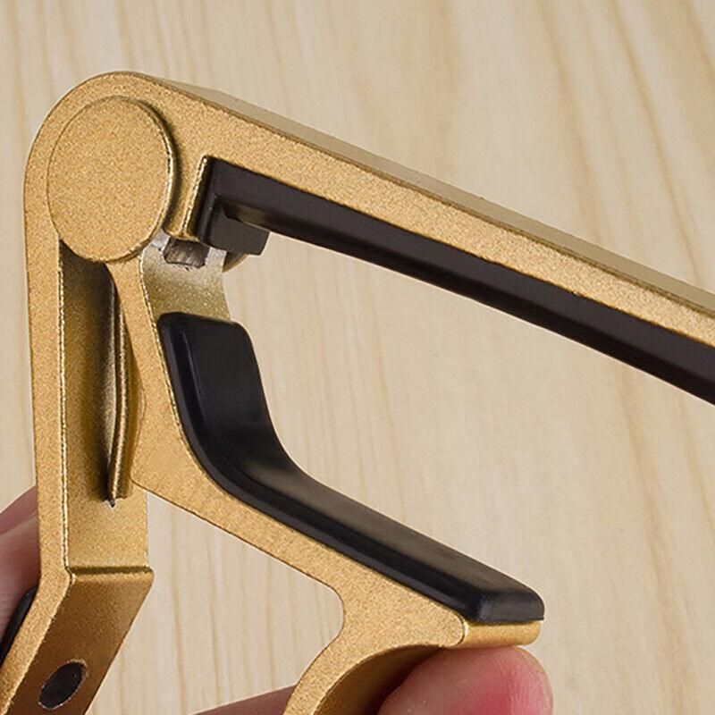 Premium Alloy Capo Quick Change Trigger Clamp For Guitar Banjo Ukulele Mandolin - Yellow