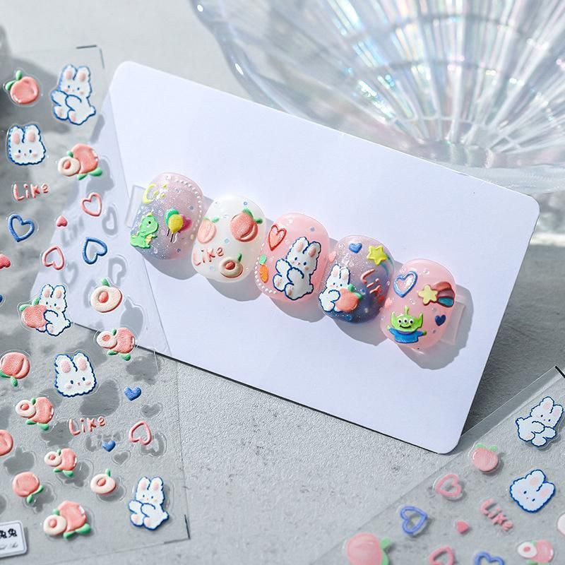 Chinese Style Floral Nail Stickers Gel Nail Stickers for DIY Nail Art - 2565