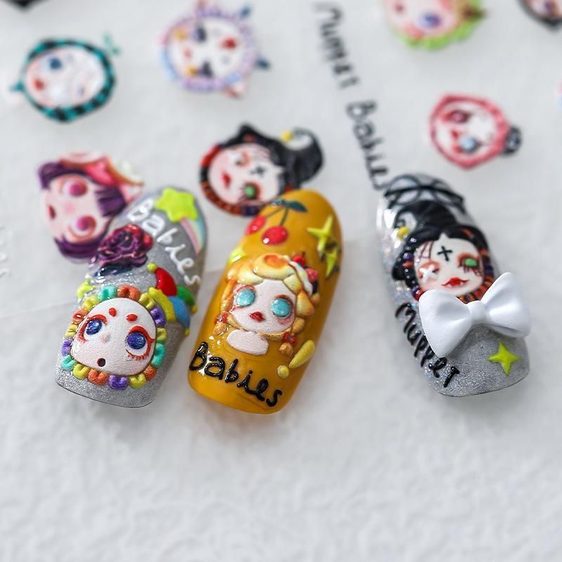 Chinese Style Floral Nail Stickers Gel Nail Stickers for DIY Nail Art - 2565