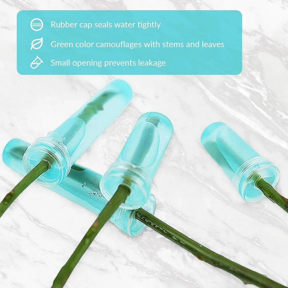 100/200PCS Flower Fresh Keeping Tube Floral Bouquet Nutrition Water Care Supply - 1.8*4cm - Transparent 200PCS