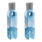 1/2pcs 3-in-1 U Shaped Bottle Thermos Cup Cleaning Brush with Rotating Heads - 2pcs-Grey