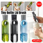 1/2pcs 3-in-1 U Shaped Bottle Thermos Cup Cleaning Brush with Rotating Heads - 2pcs-Grey