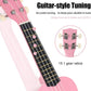 21 Inch Ukulele Beginner 4 String Small Guitar Easy To Learn Clear Sound Use - Pink