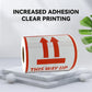 Anti-Tripping Warning Label 12x12cm Shipping Box Caution Stickers Self Adhesive