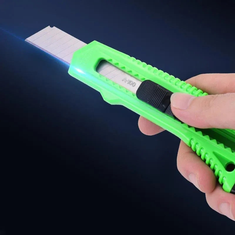 1/2/3PCS Utility Stanley Knife With Blades Blade Retractable Heavy Duty Box Cutter - Yellow-1PC