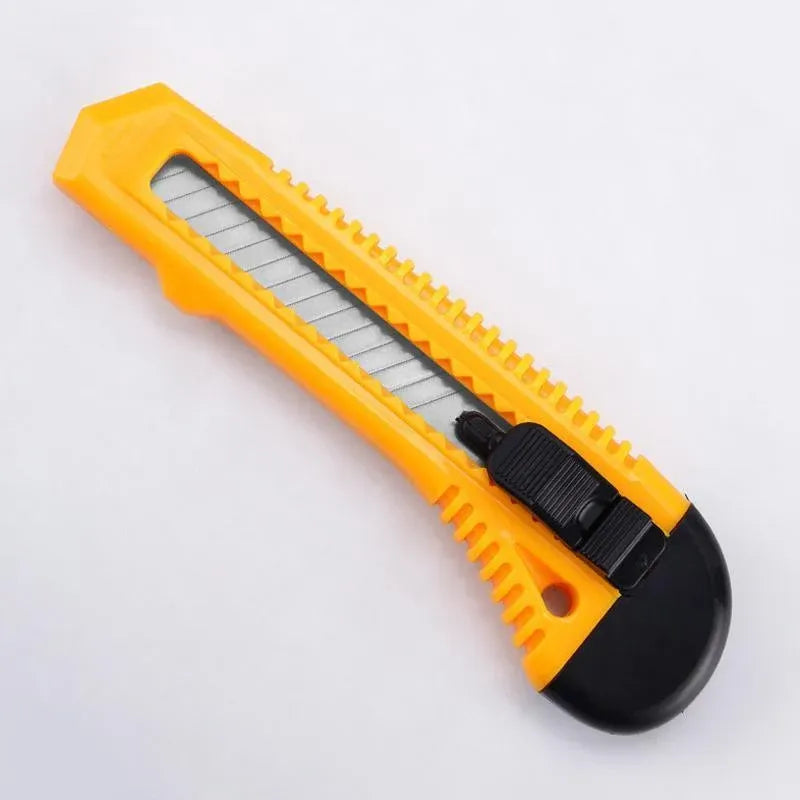 1/2/3PCS Utility Stanley Knife With Blades Blade Retractable Heavy Duty Box Cutter - Yellow-1PC
