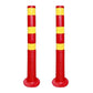 2PCS Road Warning Post Flexible Traffic Bollard Reflective Parking Driveway
