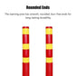 2PCS Road Warning Post Flexible Traffic Bollard Reflective Parking Driveway